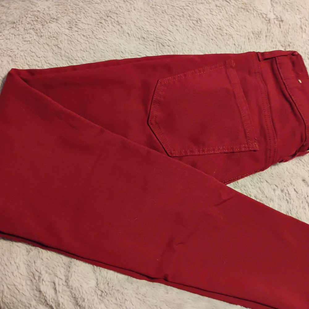 Hybrid & Company Burgundy Pants